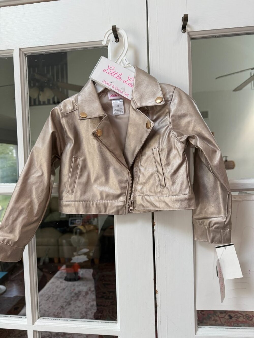 Little Lass Metallic Jacket, size 3T, NWT
